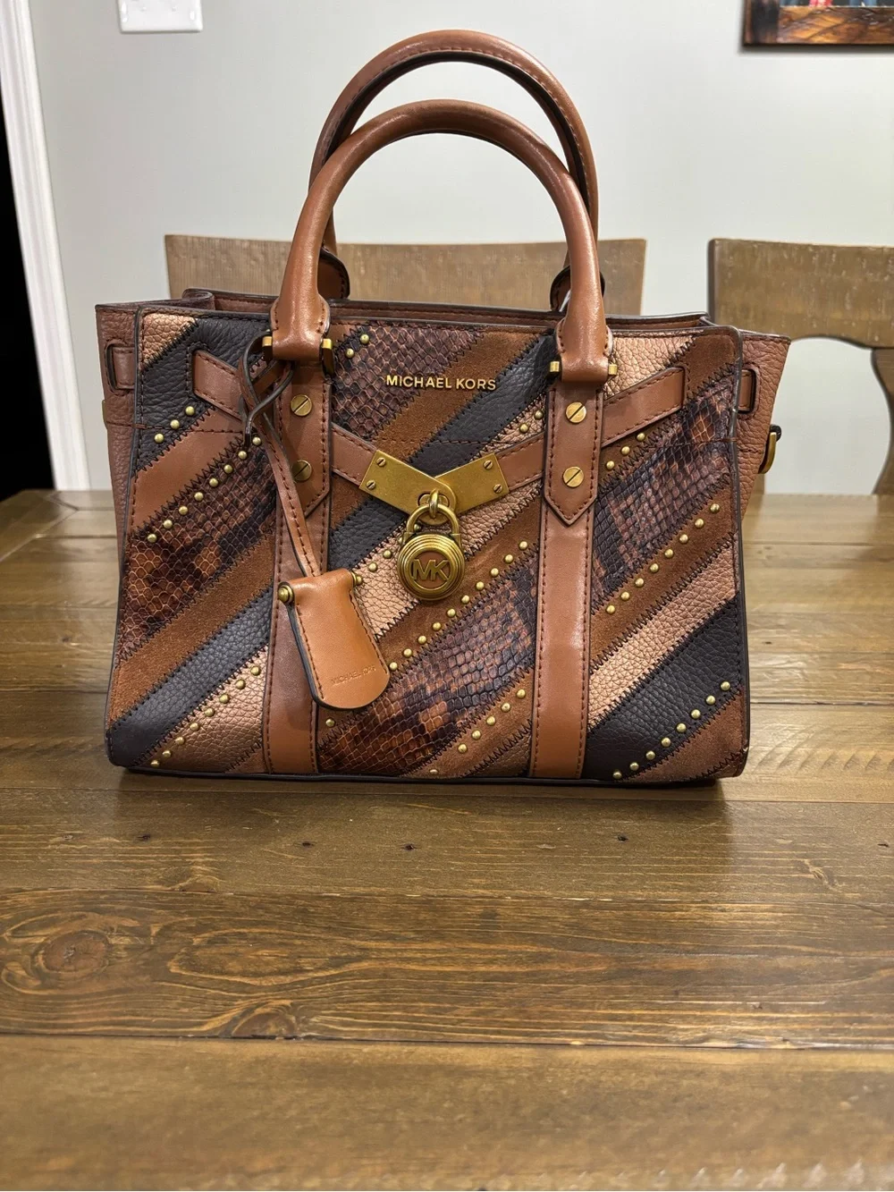 Michael Kors Hamilton Nouveau Satchel - Picture 1 of 14